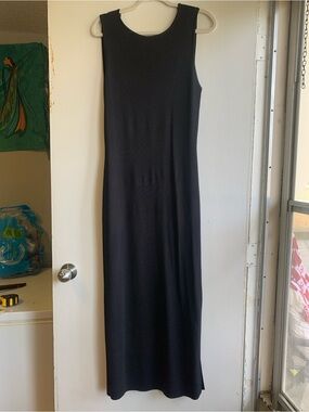 Dynamite Size L Black Sleeveless Maxi Dress - Classic Elegant Everyday